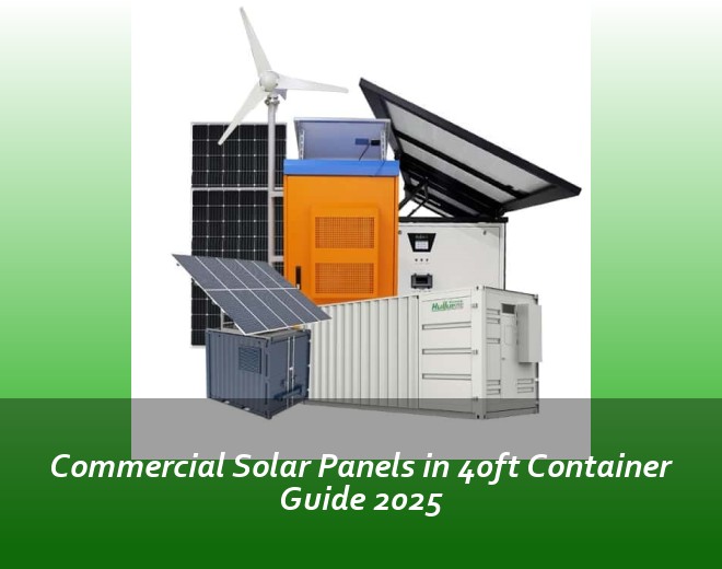 Commercial Solar Panels in 40ft Container Guide 2025